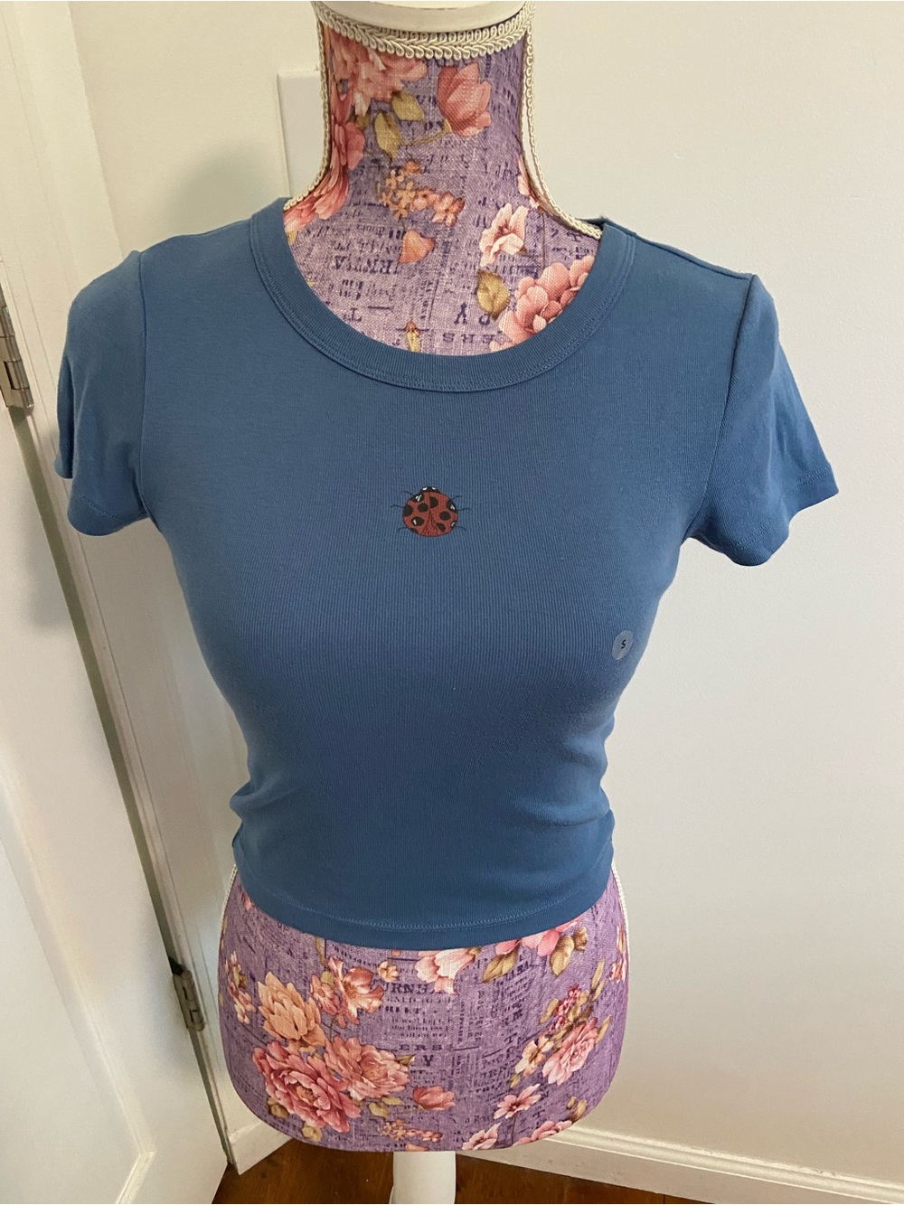 American eagle blue ladybug t shirt small NWOT